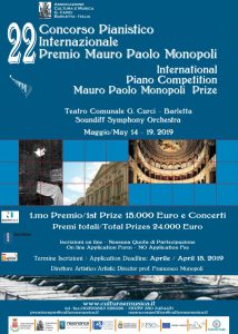 22° Concorso Pianistico Internazionale Premio Mauro Paolo Monopoli