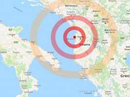 Scosse di terremoto in Albania avvertite in Puglia