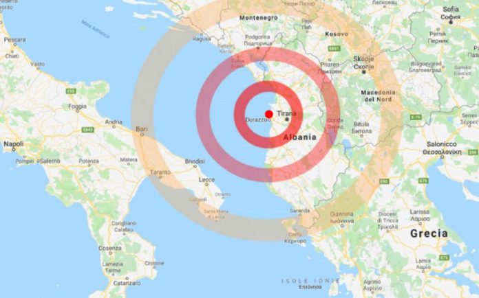 Scosse di terremoto in Albania avvertite in Puglia