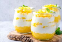 Ricetta Mousse di Yogurt e Mango