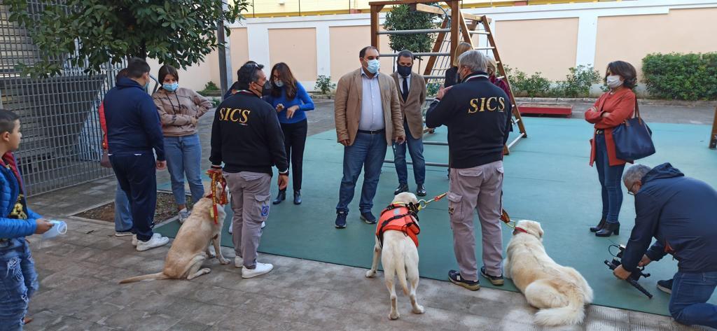 Rinaldo Melucci inaugura il progetto di inclusione coi cani