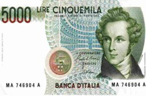 5000 lire con Vincenzo Bellini, sai quanto valgono oggi? "Pazzesco"