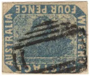 cigno sul francobollo
