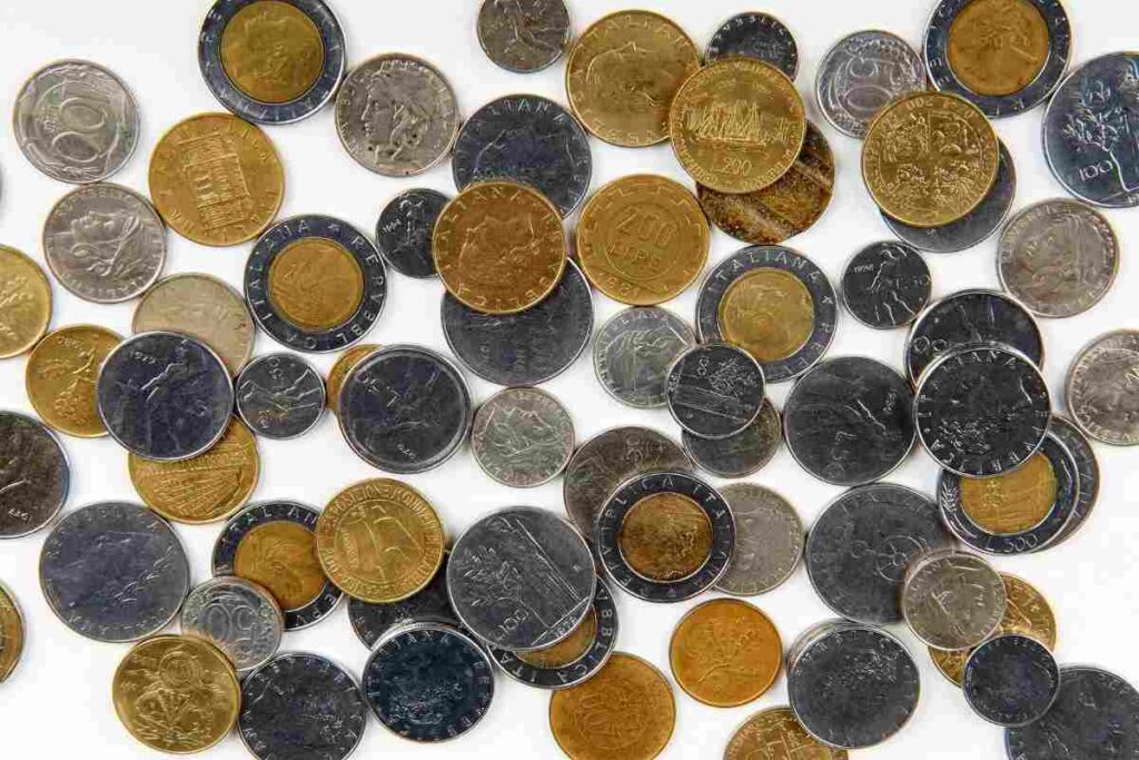 vecchia moneta da 5 lire