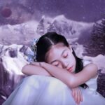 Un'immagine serena con un cielo stellato e una luna che illumina la notte, simbolo di buonanotte.