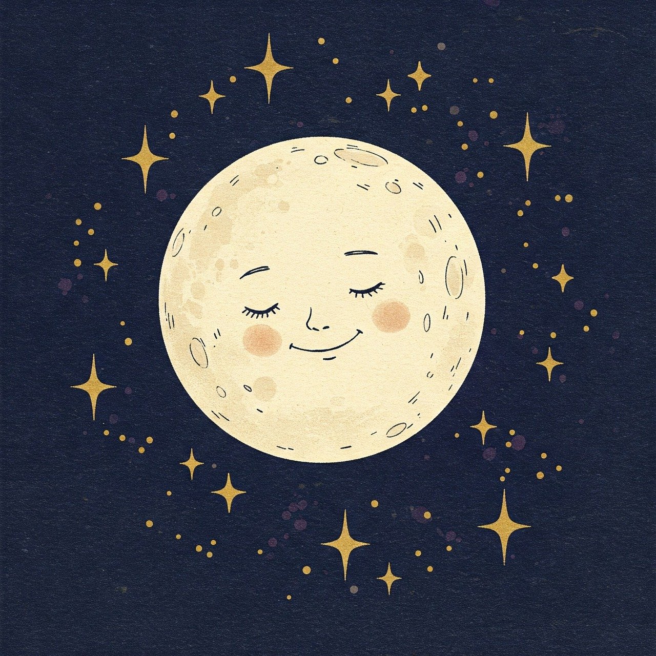 GIF animata di buonanotte per chat del 1 gennaio 2026, con stelle e luna.