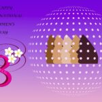 Immagine di un cielo stellato con frasi dolci per augurare buonanotte l'8 marzo 2026.